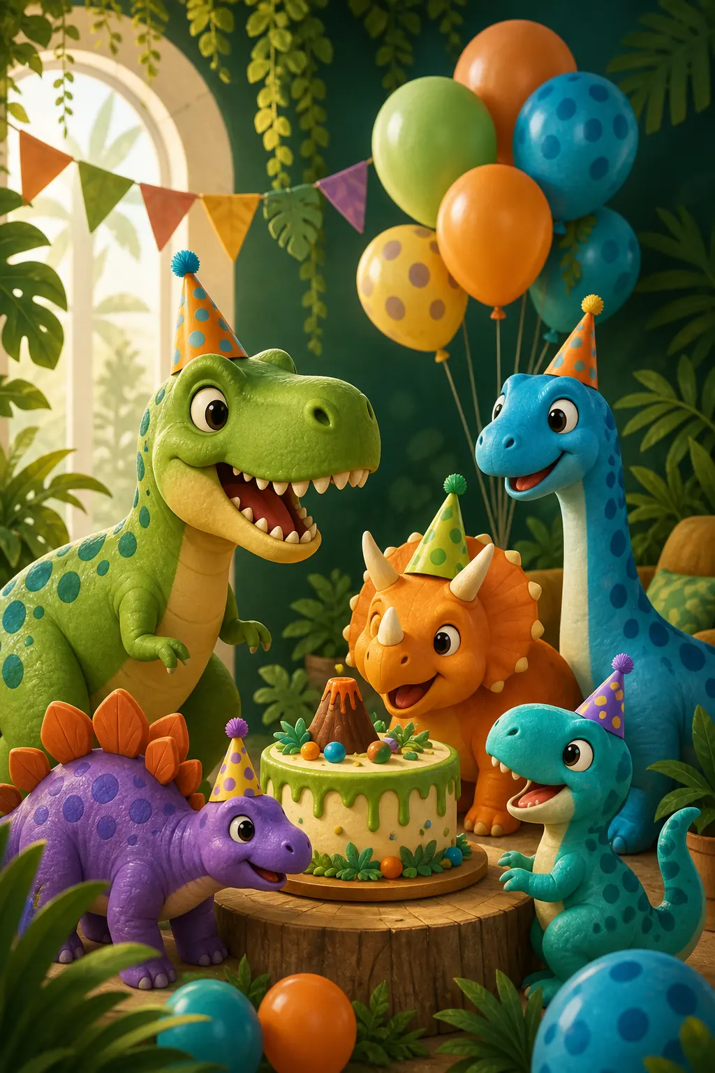 Portada del diseño Dino Club: invitación digital de cumpleaños infantil, estilo infantil moderna